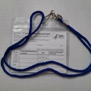 Vaccination Card Protector 4x3 WATERPROOF Zip